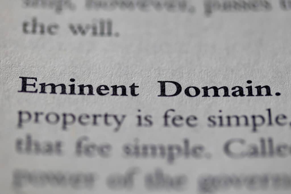 Visual representation of eminent domain | Sewell Sewell Beard LLC